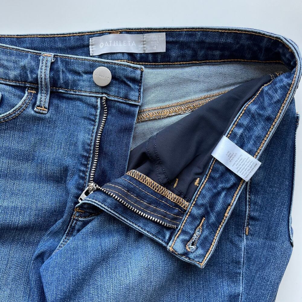 Athleta Skinny Medium Wash Denim Jeans Womens Size 4 Casual - Picture 11 of 12